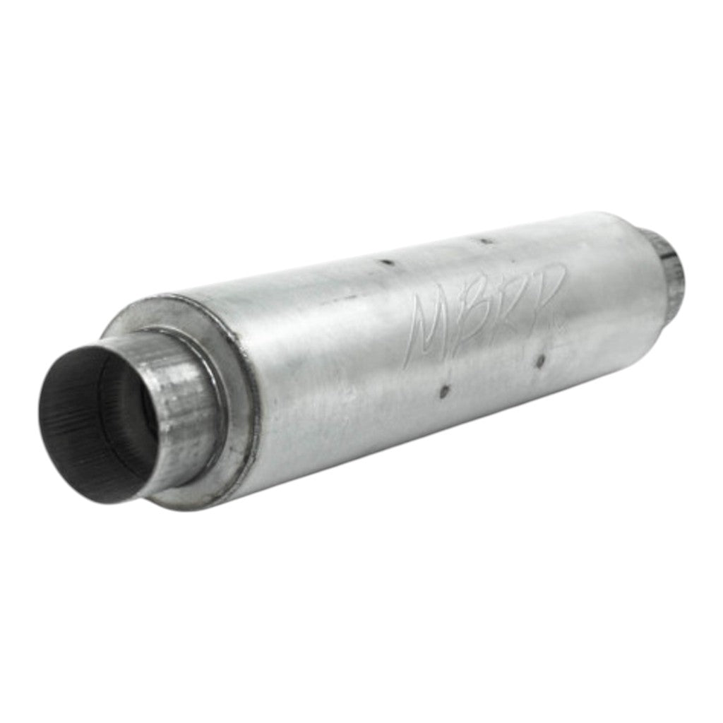 MBRP M1004S Muffler Armor Plus (T409 Stainless Steel / 4" In/Out / 24" Body / 6" Diameter / 30" Overall / Quiet Tone) Photo-0 