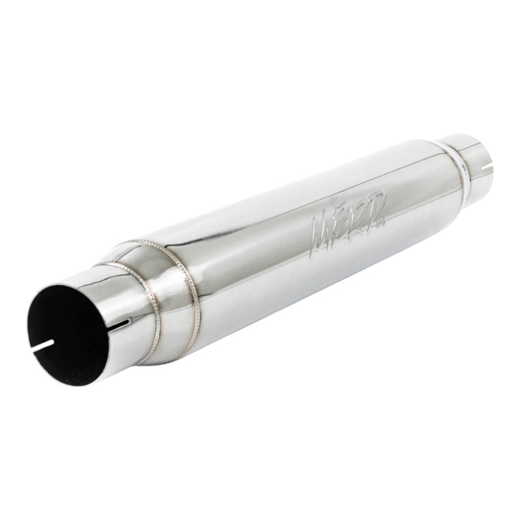 MBRP R1017 Resonator Armor Pro (T304 Stainless Steel / 3" In/Out / 22 Body / 4” OD / 26" Overall Length) Photo-0 