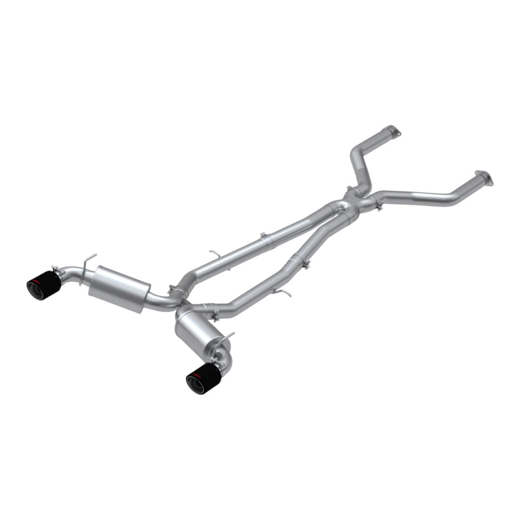 MBRP S44043CF Cat-Back 3" Armor Pro (T304 Stainless Steel / Dual with Carbon Tips) for INFINITI Q60 2017-2022 Photo-0 