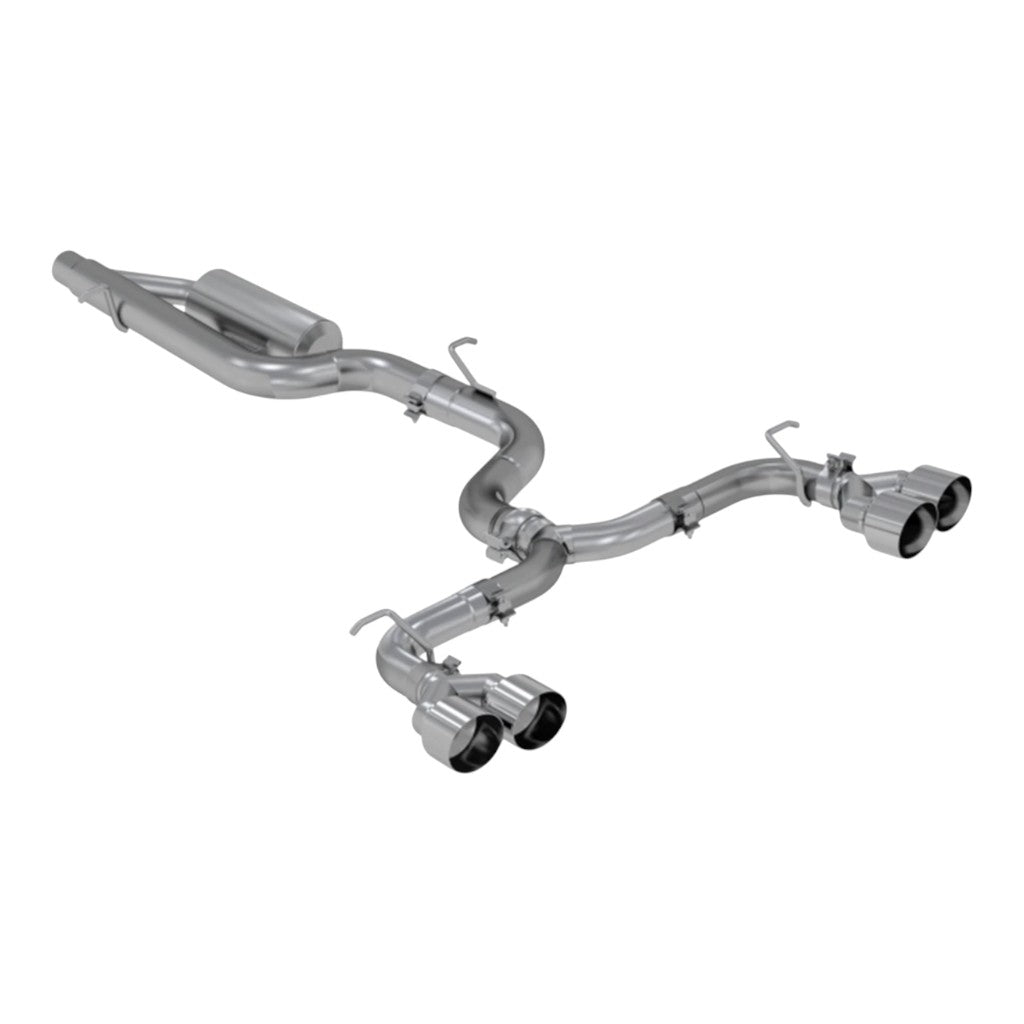 MBRP S4603304 Cat-Back 3" Armor Pro (T304 Stainless Steel / Quad) for VW Golf R (MK7 / MK7.5) 2015-2019 Photo-0 