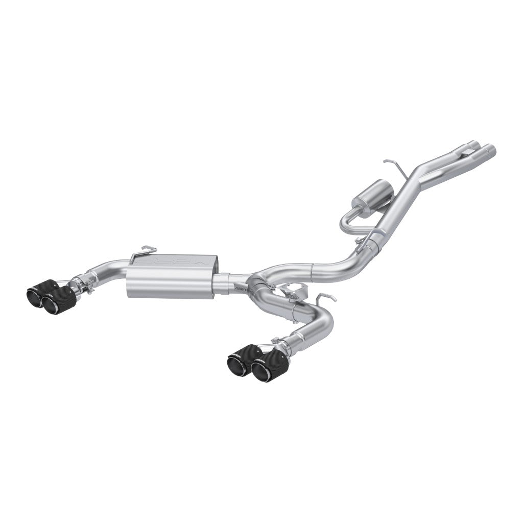 MBRP S46103CF Cat-Back 3" Armor Pro (T304 Stainless Steel / Dual with Carbon End Tips) for AUDI RS3 (8V) 2017-2020 Photo-0 