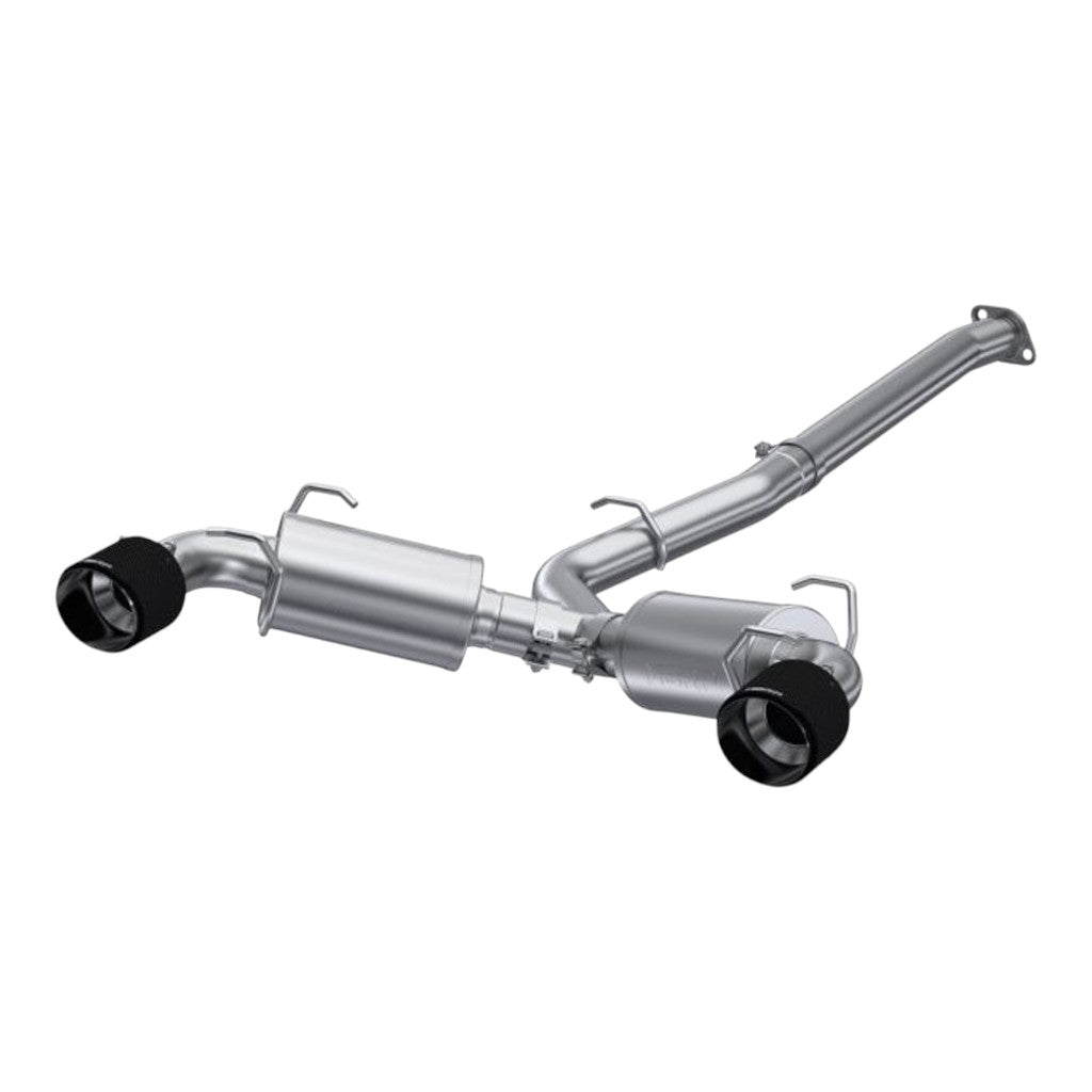 MBRP S48043CF Cat-Back 3" Armor Pro (T304 Stainless Steel / Dual with Carbon End Tips) for TOYOTA GR86 (ZN8) / SUBARU BRZ (ZD8) Photo-0 