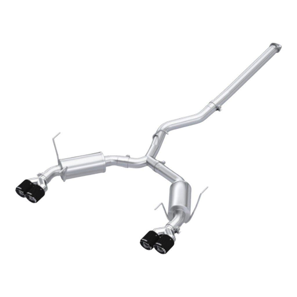 MBRP S48073CF Cat-Back 3" Armor Pro (T304 Stainless Steel / Dual with Carbon End Tips) for SUBARU WRX (VB) 2022- Photo-0 