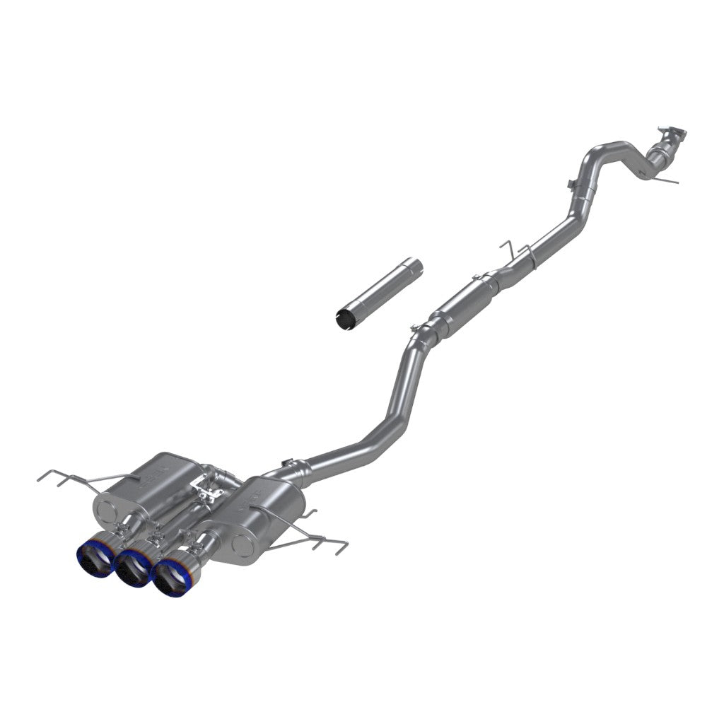 MBRP S49023BE Cat-Back 3" Armor Pro (T304 Stainless Steel / Triple with Burnt End Tips) for HONDA Civic Type-R (FL5) 2023- Photo-0 