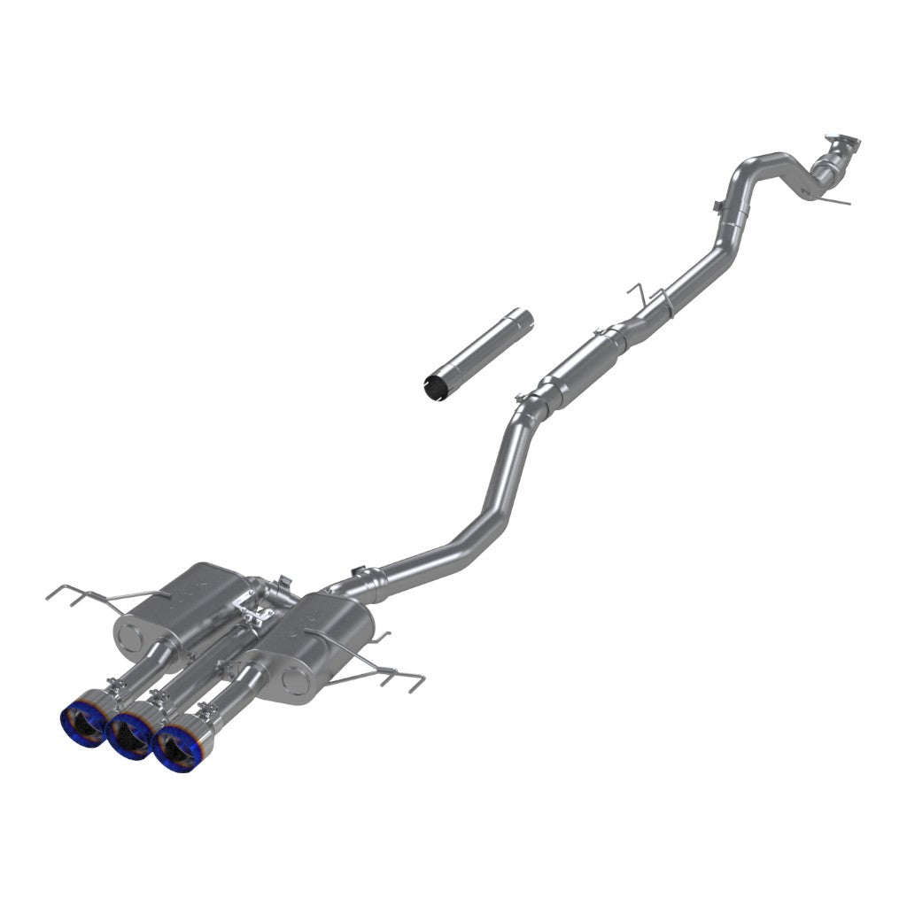 MBRP S49043BE Cat-Back 3" Armor Pro (T304 Stainless / Triple with Burnt End Tips) for ACURA Integra Type-S 2024- Photo-0 