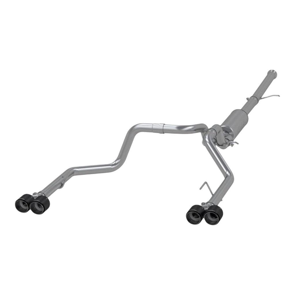 MBRP S50053CF Cat-Back 3" Armor Pro (T304 Stainless Steel / Dual Carbon End Tips) for CHEVROLET Silverado 1500 / GMC Sierra 1500 2019- Photo-0 