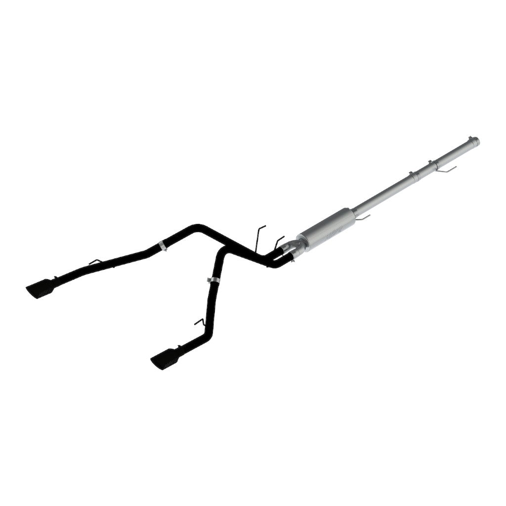 MBRP S5146BLK Cat-Back 2.5" Armor BLK (Black-Coated Aluminized Steel / Dual) for DODGE Ram 1500 5.7L 2009-2010 Photo-0 