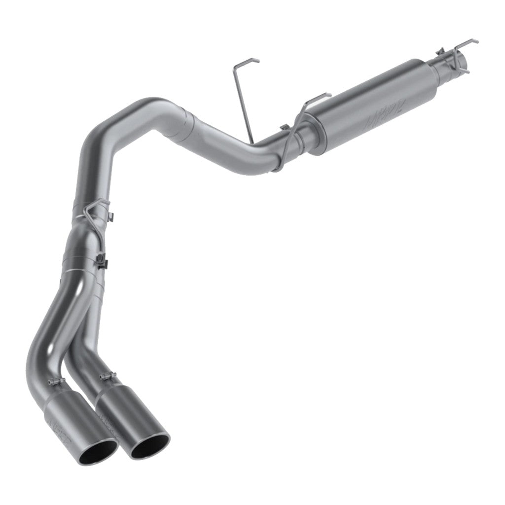 MBRP S5150409 Cat-Back 4" Armor Plus (T409 Stainless Steel / Dual) for RAM 2500 / 3500 6.4L 2014- Photo-0 