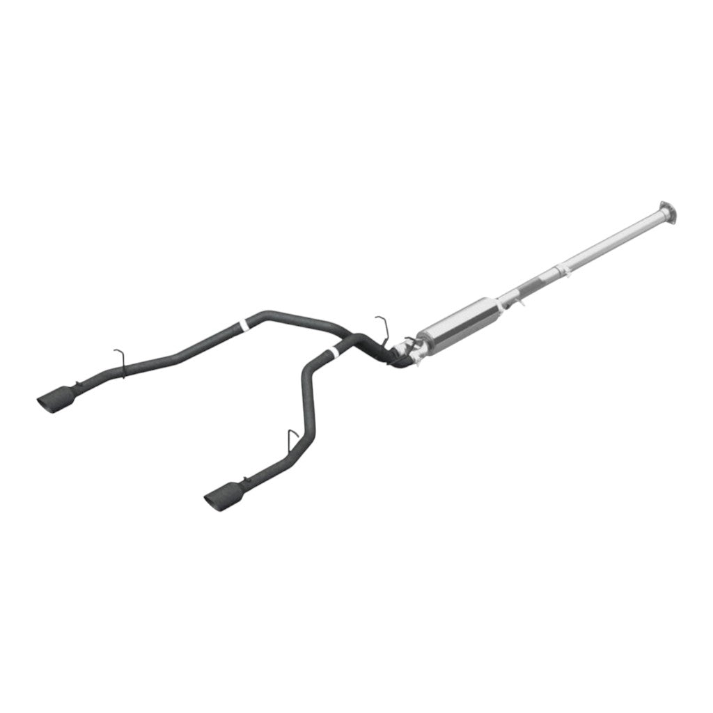 MBRP S5152BLK Cat-Back 2.5" Armor BLK (Black-Coated Aluminized Steel / Dual) for RAM 1500 5.7L 2019-2024 Photo-0 