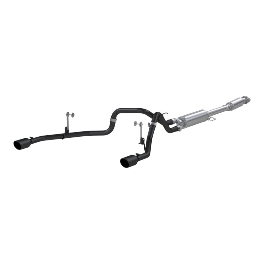 MBRP S5215BLK Cat-Back 3" Armor BLK (Black-Coated Aluminized Steel / Dual) for FORD F-150 2.7L / 3.5L / 5.0L 2021- Photo-0 