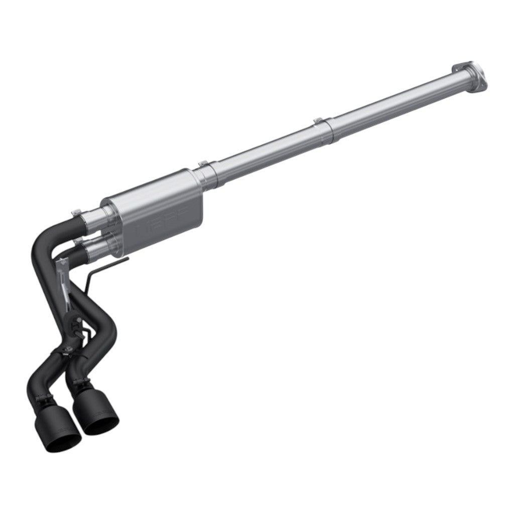MBRP S5217BLK Cat-Back 3" Armor BLK (Black-Coated Aluminized Steel / Dual) for FORD F-150 2.7L / 3.5L / 5.0L 2021- Photo-0 