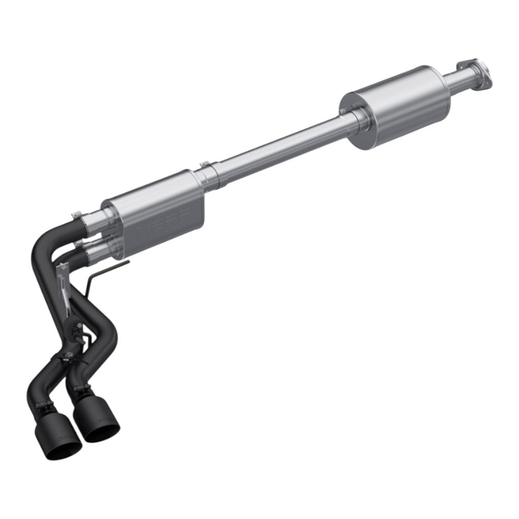 MBRP S5219BLK Cat-Back 3" Armor BLK (Black-Coated Aluminized Steel / Dual) for FORD F-150 2.7L / 3.5L / 5.0L 2021- Photo-0 