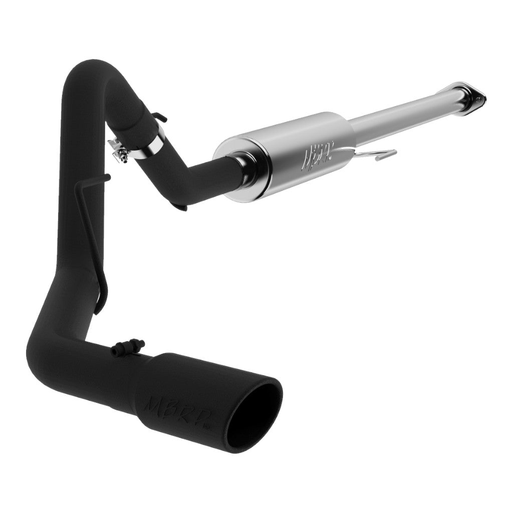 MBRP S5253BLK Cat-Back 3" Armor BLK (Black-Coated Aluminized Steel / Single) for FORD F-150 2.7L / 3.5L EcoBoost 2015-2020 Photo-0 