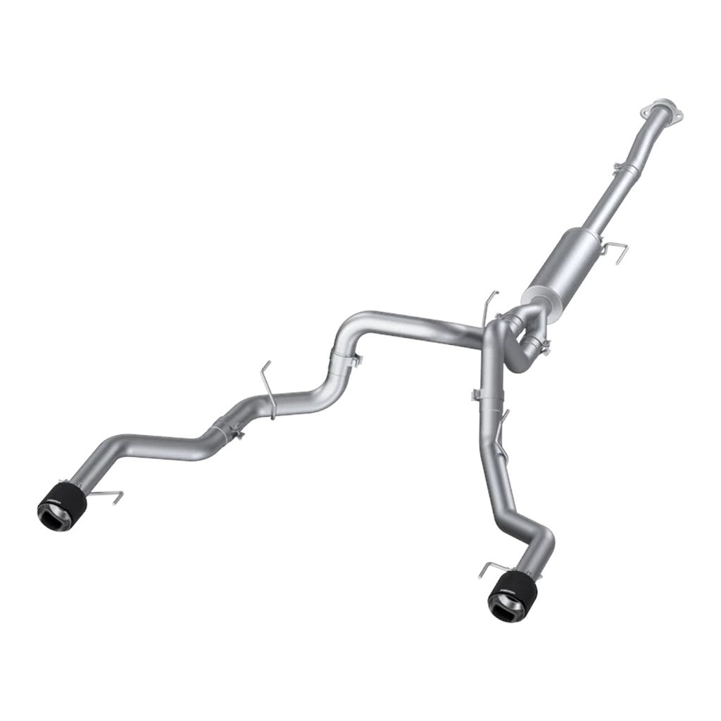 MBRP S52683CF Cat-Back 3" Armor Pro (T304 Stainless Steel / Dual with Carbon End Tips) for FORD F-150 Tremor 2021- Photo-0 