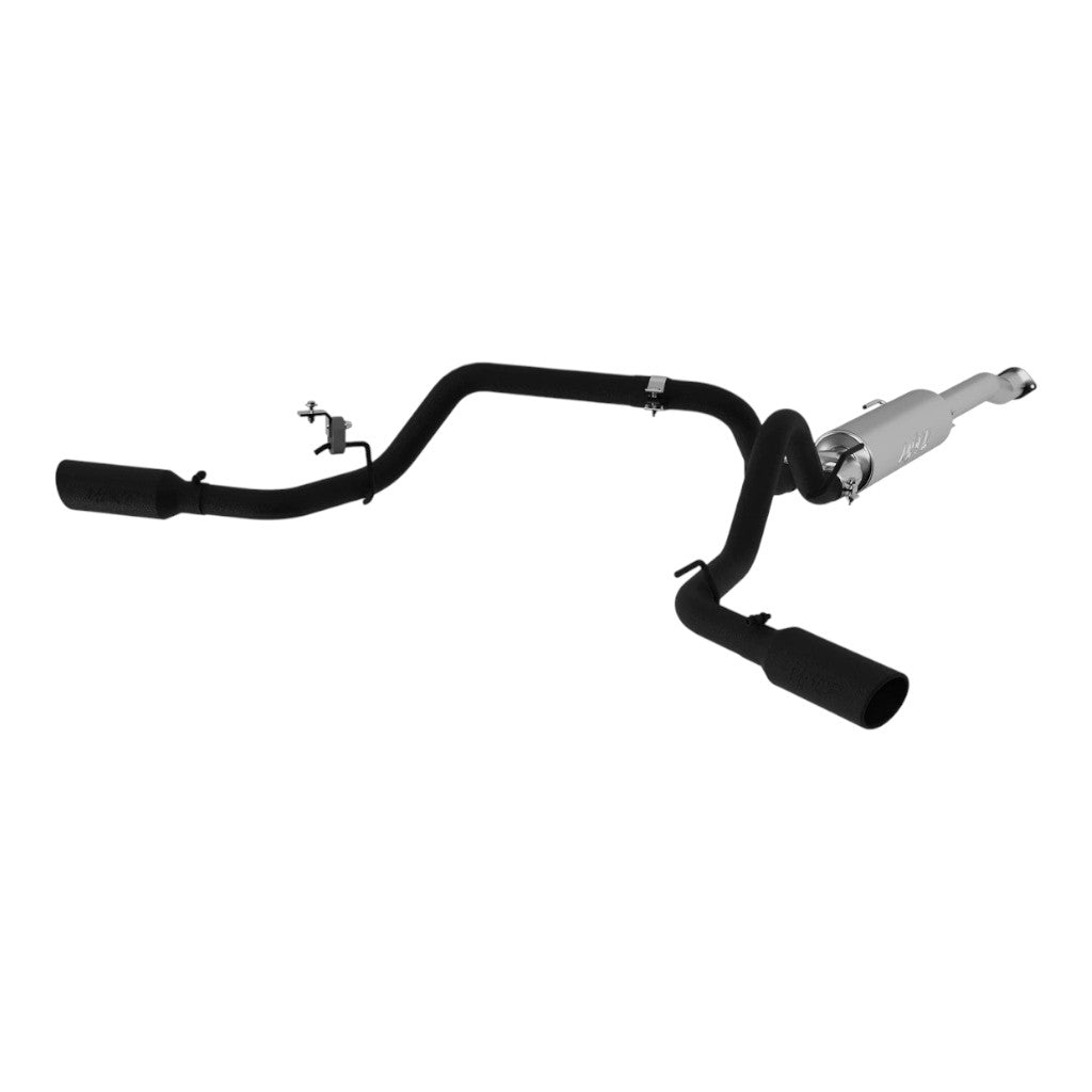 MBRP S5340BLK Cat-Back 3" Armor BLK (Black-Coated Aluminized Steel / Dual) for TOYOTA Tacoma 3.5L 2016-2023 Photo-0 