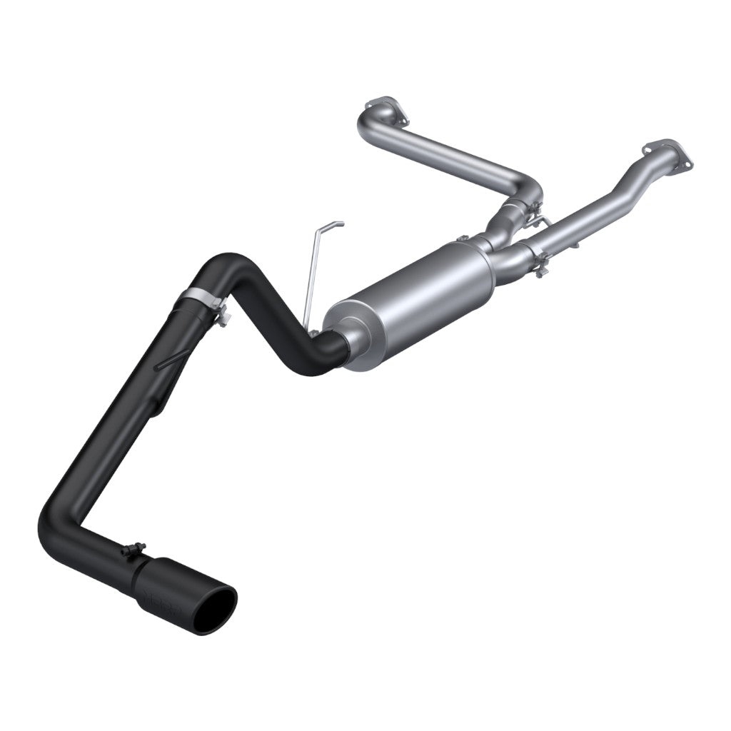 MBRP S5407BLK Cat-Back 2.5" Armor BLK (Black-Coated Aluminized Steel / Single) for NISSAN Frontier 3.8L 2022- Photo-0 