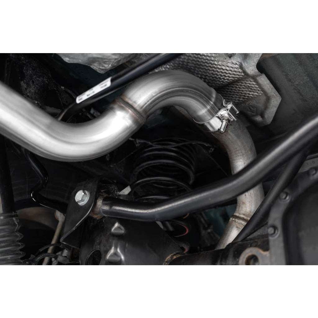 MBRP S5527409 Axle-Back 2.5" Armor Plus (T409 Stainless Steel / Single) for JEEP Wrangler 2.0L / 3.6L (JL) 2018- Photo-4 