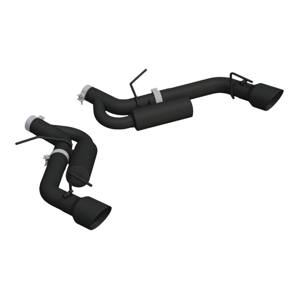 MBRP S7034BLK Axle-Back 3" Armor BLK (Black-Coated Aluminized Steel / Dual) for CHEVROLET Camaro SS 2016-2024 Photo-0 