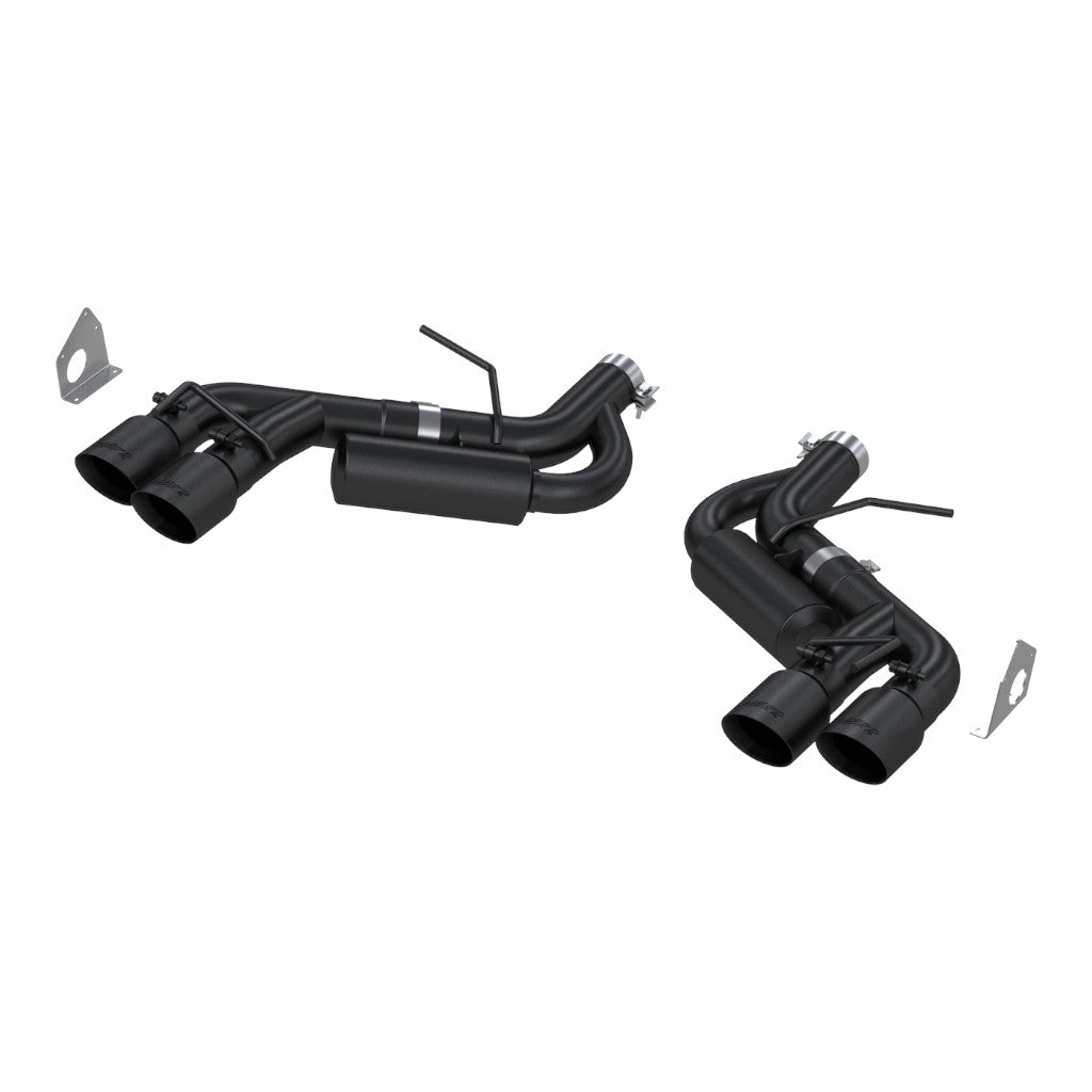 MBRP S7036BLK Axle-Back 3" Armor BLK (Black-Coated Aluminized Steel / Dual) for CHEVROLET Camaro ZL1 / SS 2016-2024 Photo-0 