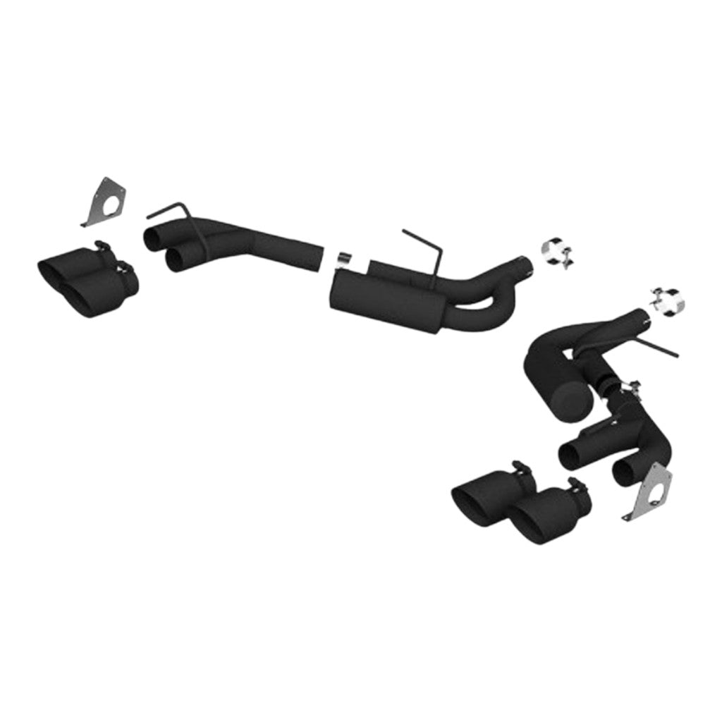 MBRP S7039BLK Axle-Back 2.5" Armor BLK (Black-Coated Aluminized Steel) for CHEVROLET Camaro V6 3.6L RS 2016-2024 Photo-0 