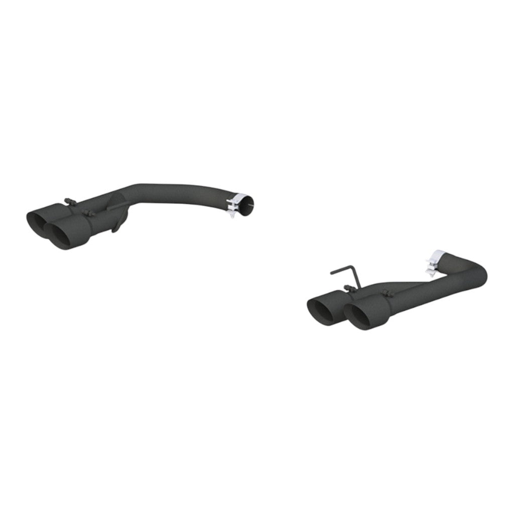 MBRP S7211BLK Axle-Back 2.5" Armor BLK (Black-Coated Aluminized Steel with Quad Dual Wall Tips) for FORD Mustang GT 5.0L 2018-2023 Photo-0 