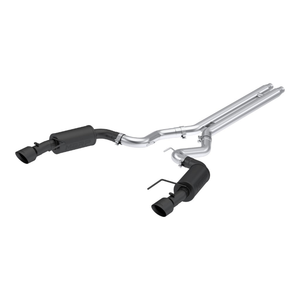 MBRP S7251BLK Cat-Back 3" Armor BLK (Black-Coated Aluminized Steel / Dual) for FORD Mustang GT 5.0L (S650) 2024- Photo-0 