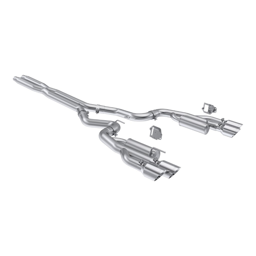 MBRP S7282304 Cat-Back 3" Armor Pro (T304 Stainless Steel / Dual) for FORD Mustang 5.0L 2024- Photo-0 