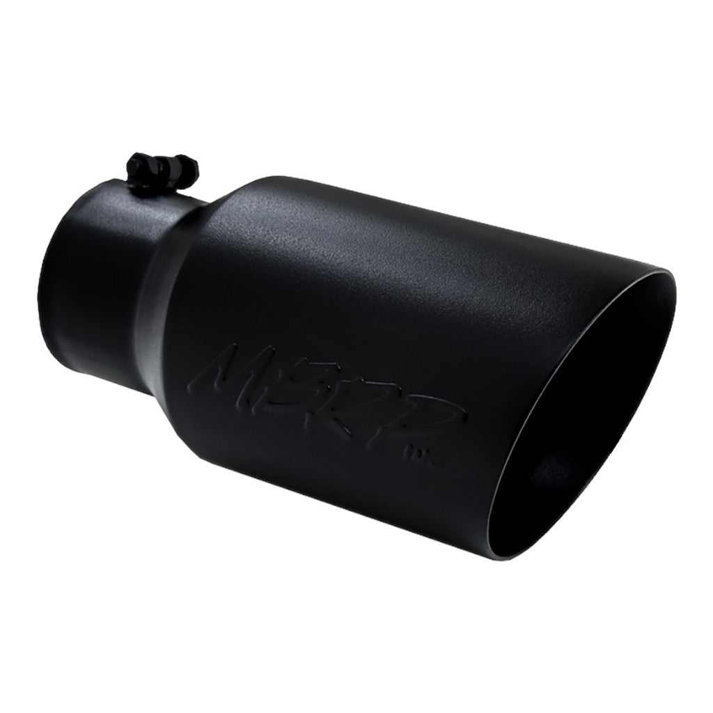 MBRP T5072BLK Exhaust Tip Armor BLK (Black Coated / 4" Inlet / 12" Length) Photo-0 