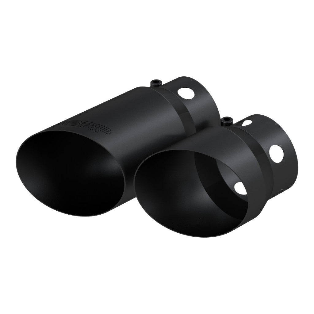 MBRP T5111BLK Exhaust Tip Armor BLK (Black Coated / 4" Inlet / 9.75" Length) for FORD F-250 / F-350 / F-450 6.4L / 6.7L 2008- Photo-0 