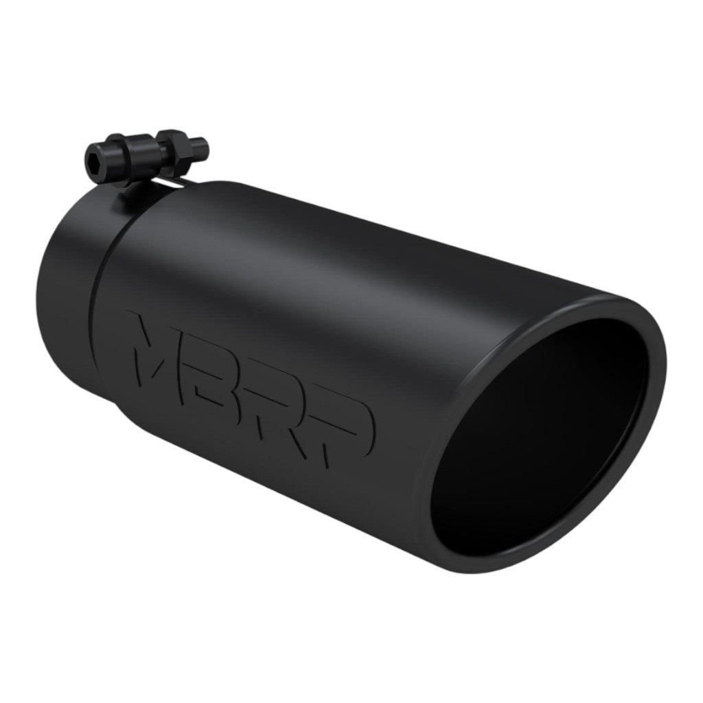 MBRP T5112BLK Exhaust Tip Armor BLK (Black Coated / 3.5" Inlet / 10" Length) Photo-0 