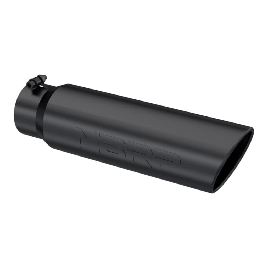 MBRP T5124BLK Exhaust Tip Armor BLK (Black Coated / 4" Inlet / 18" Length) Photo-0 