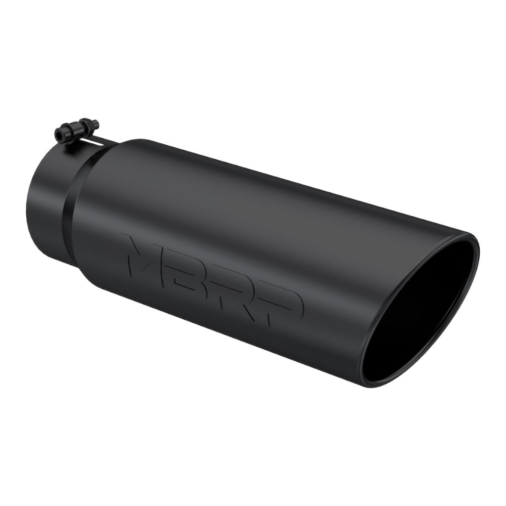 MBRP T5125BLK Exhaust Tip Armor BLK (Black Coated / 5" Inlet / 18" Length) Photo-0 