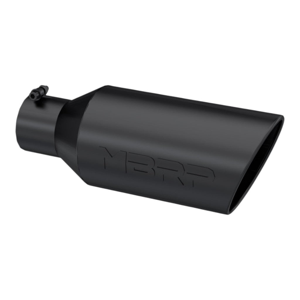 MBRP T5126BLK Exhaust Tip Armor BLK (Black Coated / 4" Inlet / 18" Length) Photo-0 