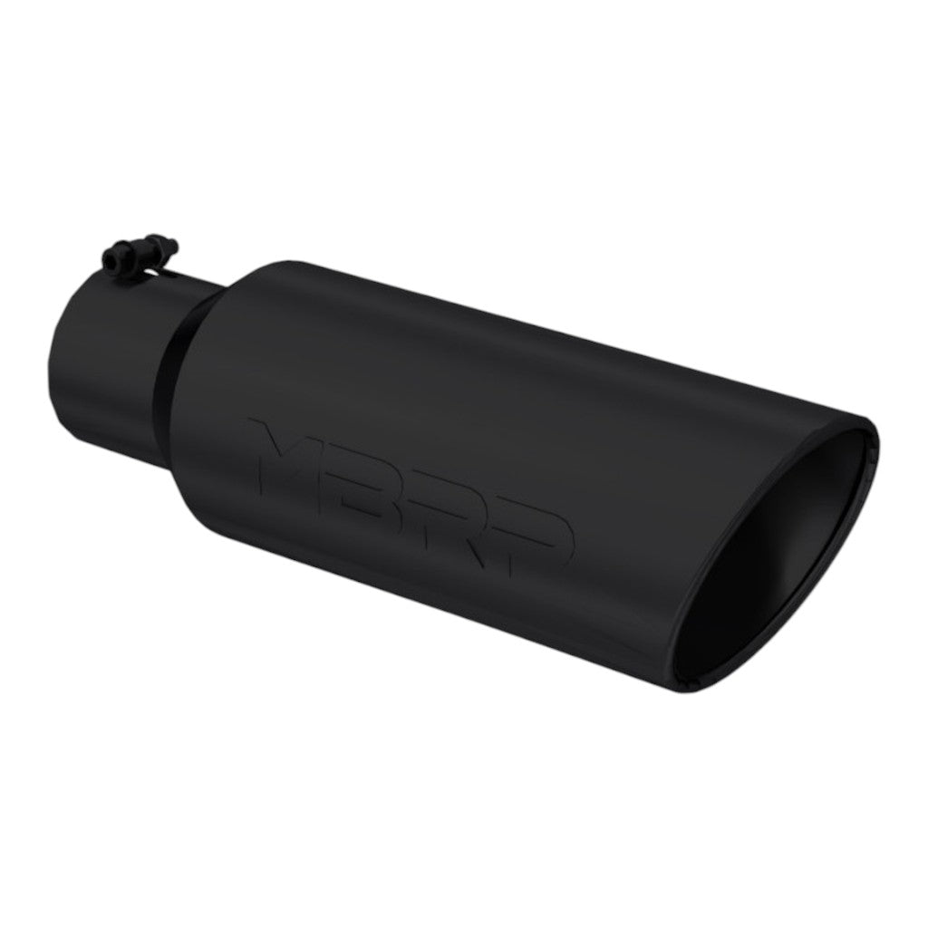 MBRP T5130BLK Exhaust Tip Armor BLK (Black Coated / 4" Inlet / 18" Length) Photo-0 