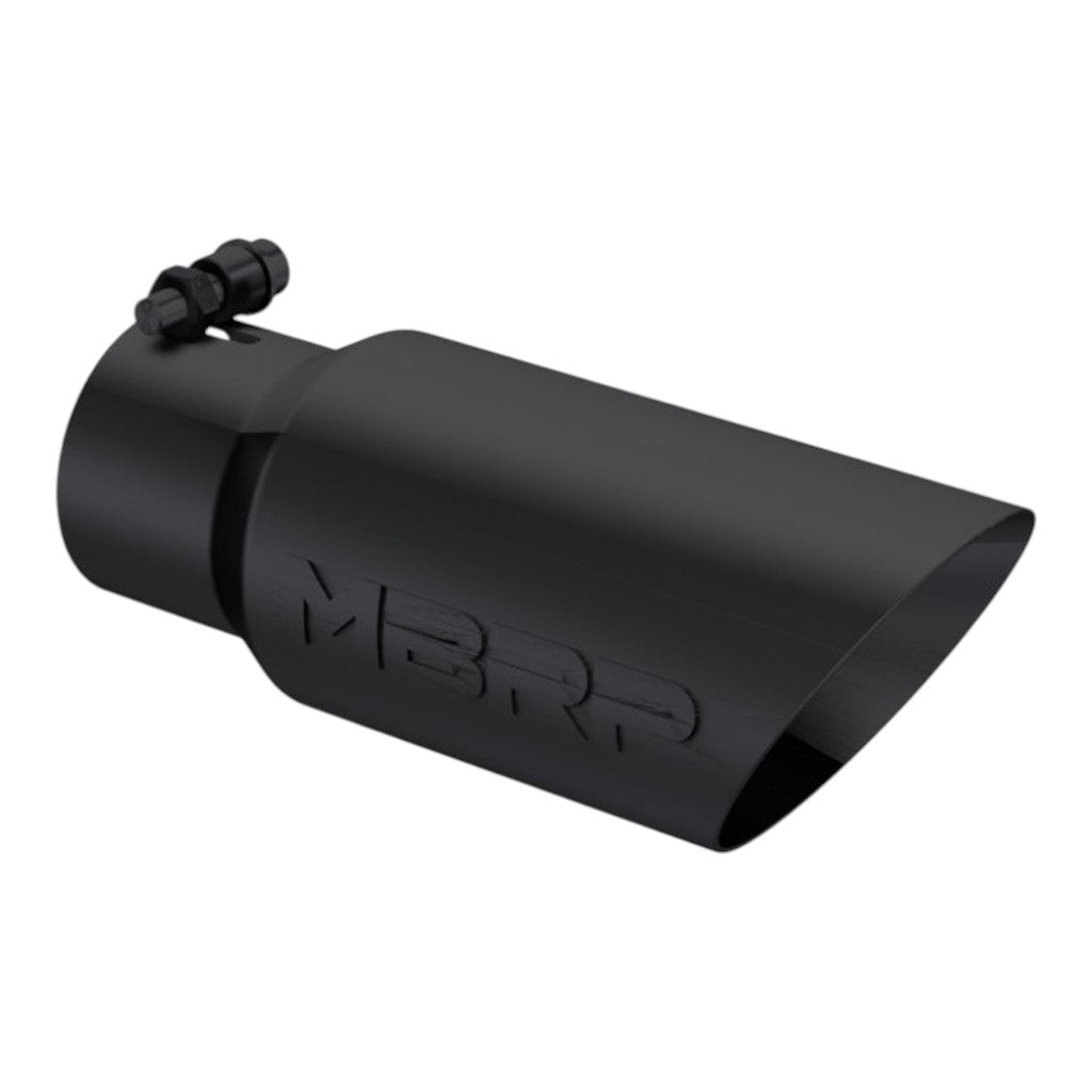 MBRP T5156BLK Exhaust Tip Armor BLK (Black Coated / 3" Inlet / 10" Length) Photo-0 