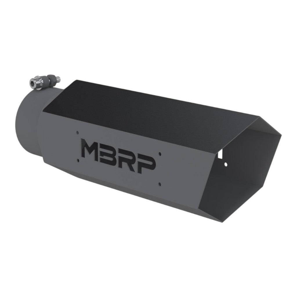 MBRP T5165BLK Exhaust Tip Armor BLK (Black Coated / 4" Inlet / 16" Length) Photo-0 