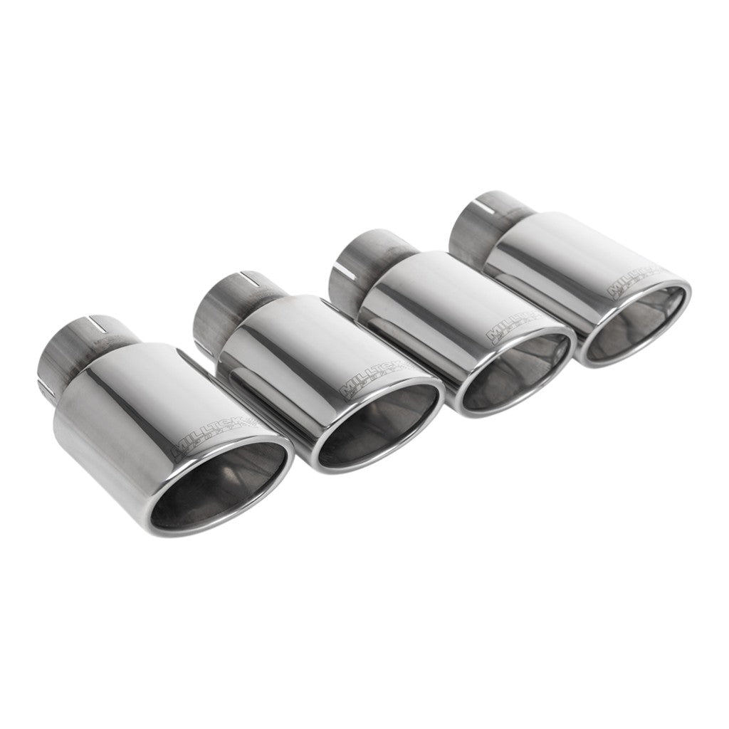 MILLTEK SSXAU1101 Cat-Back Exhaust, 2.5" (Polished Trims) for AUDI S4 RHD (B9) 2016- Photo-1 