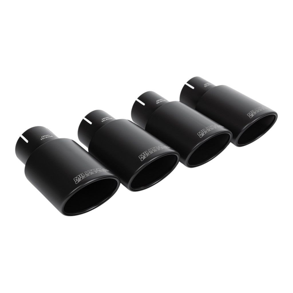 MILLTEK SSXAU1102 Cat-Back Exhaust, 2.5" (Cerakote Black Trims) for AUDI S4 RHD (B9) 2016- Photo-1 