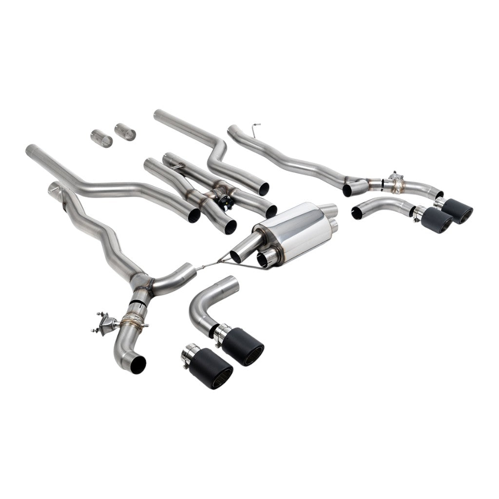 MILLTEK SSXBM1184 Cat-Back Exhaust, 3.15" (Carbon JET-100 Trims) for BMW M5 / M5 Competition (F90) OPF/GPF Photo-0 