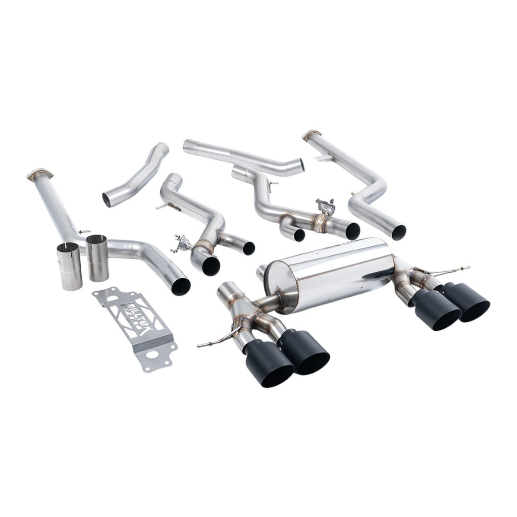 MILLTEK SSXBM1292 Cat-Back Exhaust, 3" (Cerakote Black GT-115 Trims) for BMW M2 (G87) OPF/GPF Photo-0 
