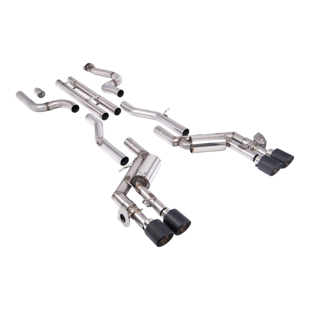 MILLTEK SSXCH109 Cat-Back Exhaust, 2.76" (Carbon JET-115 Tips) for CHEVROLET Camaro SS 6.2L 2016-2024 Photo-0 