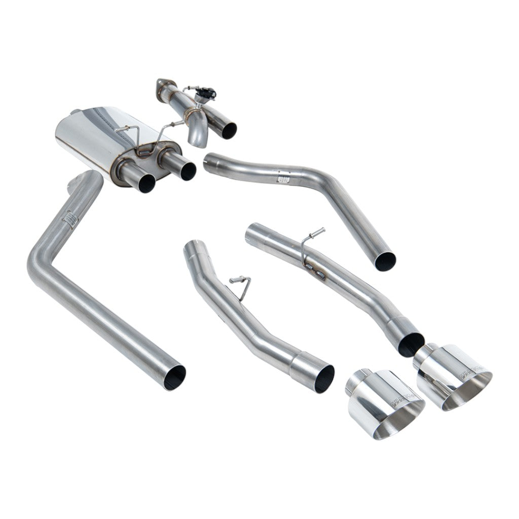 MILLTEK SSXDOD108 Cat-Back Exhaust, 3" (Polished Tips) for RAM 1500 5.7L 2019-2024 Photo-0 
