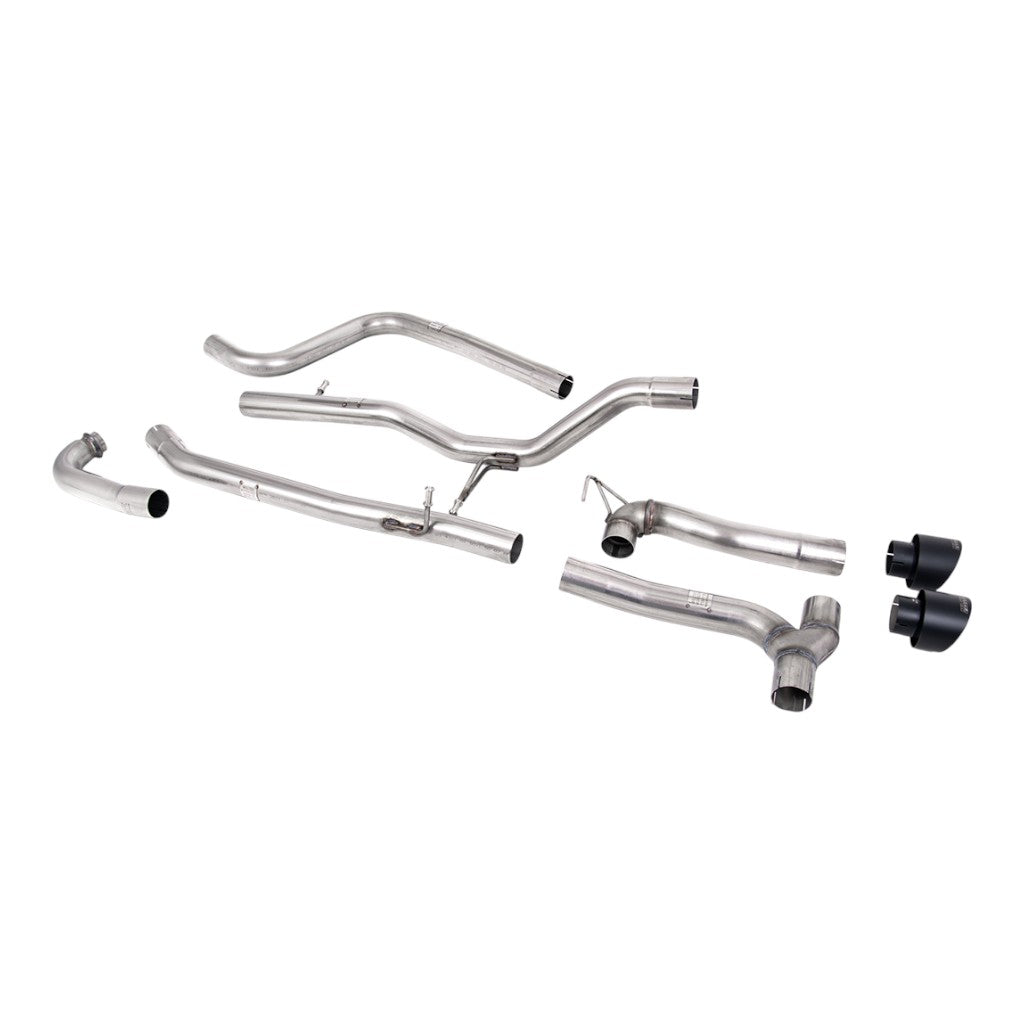 MILLTEK SSXFD372 Cat-Back Exhaust, 2.37" (Cerakote Black GT-100 Trims) for FORD Fiesta ST-Line (MK8) Non-OPF/GPF 2017-2019 Photo-0 