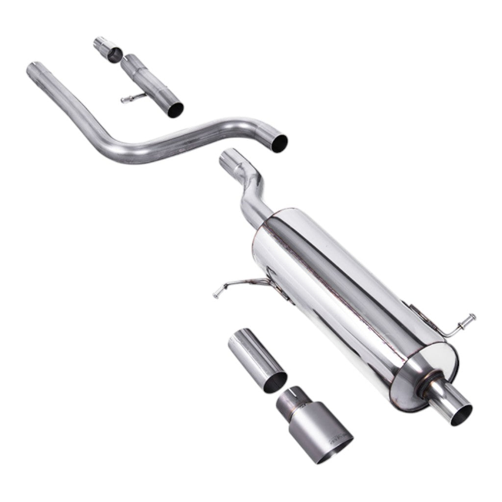 MILLTEK SSXFD399 Filter-Back Exhaust, 2.37" (Brushed Titanium GT-90 Trim) for FORD Fiesta ST-Line 155ps Hybrid OPF/GPF 2020- Photo-0 