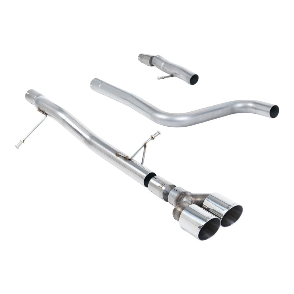 MILLTEK SSXFD401 Filter-Back Exhaust, 2.37" (Polished GT-90 Trims) for FORD Fiesta ST-Line 155ps Hybrid OPF/GPF 2020- Photo-0 