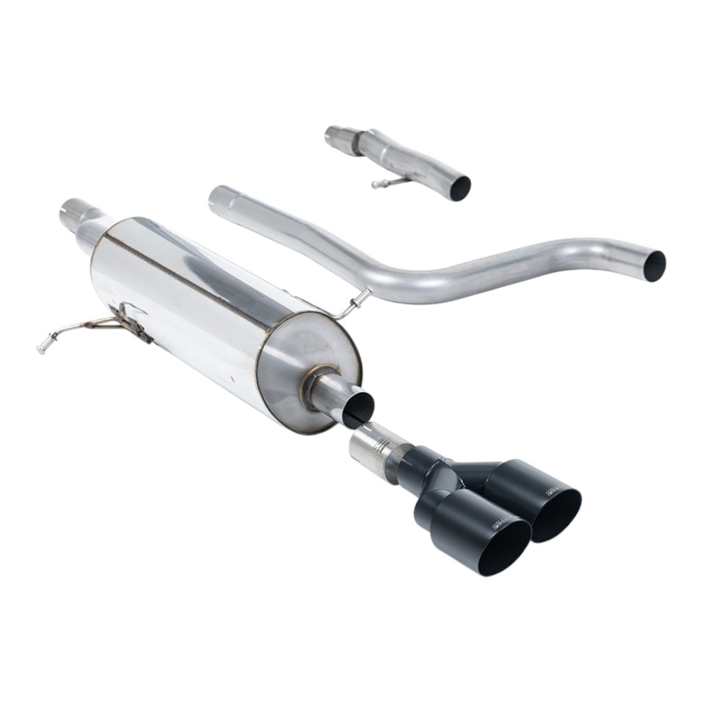 MILLTEK SSXFD404 Filter-Back Exhaust, 2.37" (Cerakote Black GT-90 Trims) for FORD Fiesta ST-Line 155ps Hybrid OPF/GPF 2020- Photo-0 