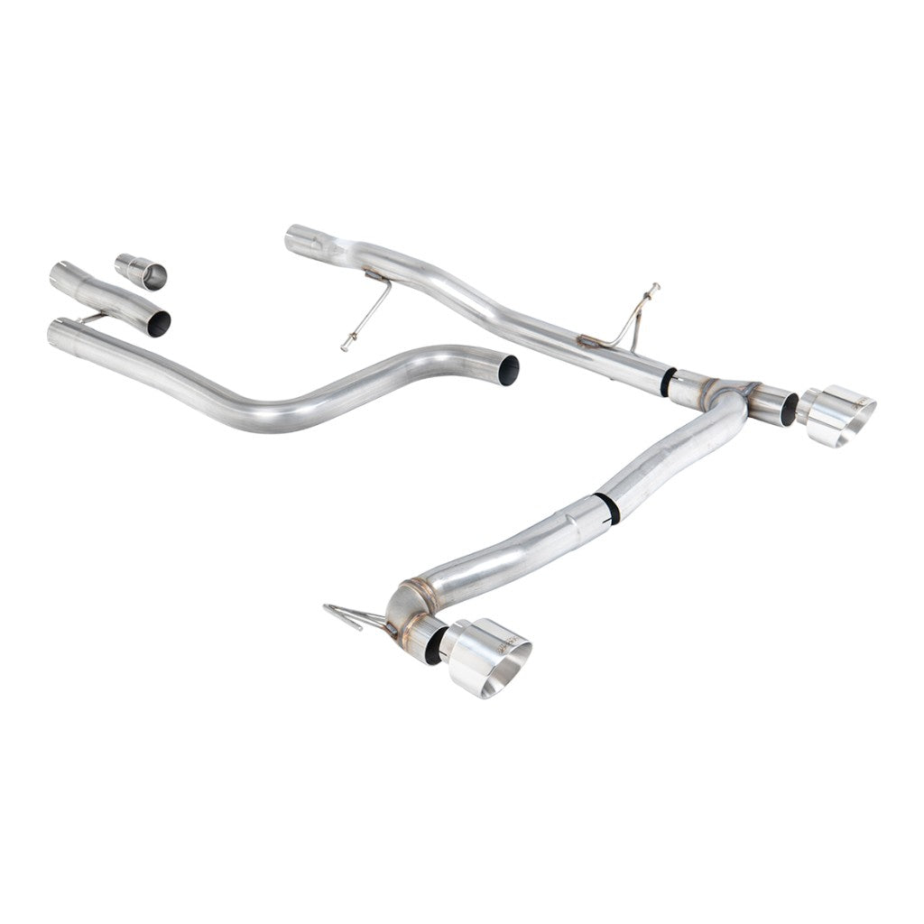 MILLTEK SSXFD405 Filter-Back Exhaust, 2.37" (Polished GT-100 Trims) for FORD Fiesta ST-Line 155ps Hybrid OPF/GPF 2020- Photo-0 