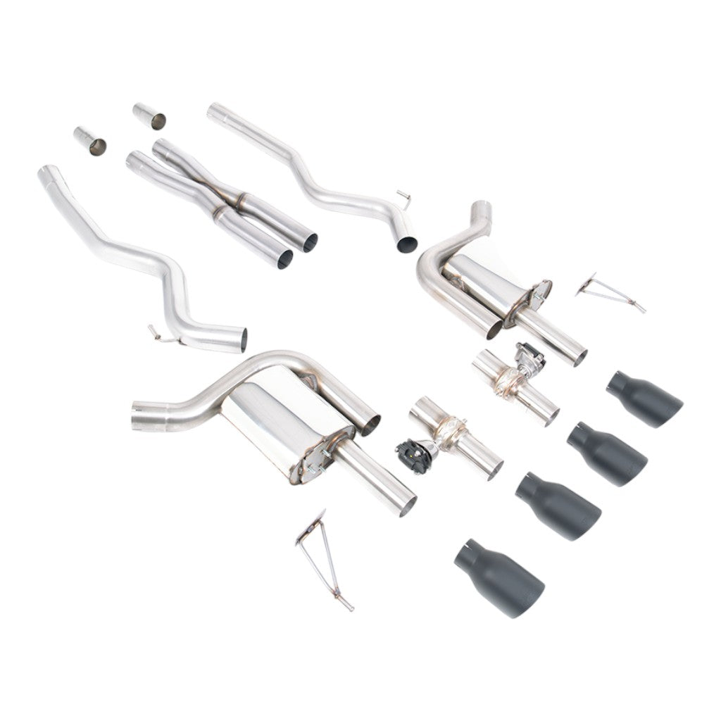 MILLTEK SSXFD426 Cat-Back Exhaust, 2.76" (Cerakote Black GT-100 Tips) for FORD Mustang GT 5.0L Fastback (S650) 2024- Photo-0 