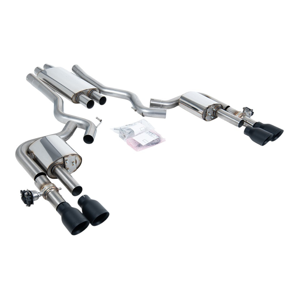 MILLTEK SSXFD435 Cat-Back Exhaust, 2.76" (Cerakote Black GT-100 Trims) for FORD Mustang 2.3L Fastback (S650) 2024- Photo-0 