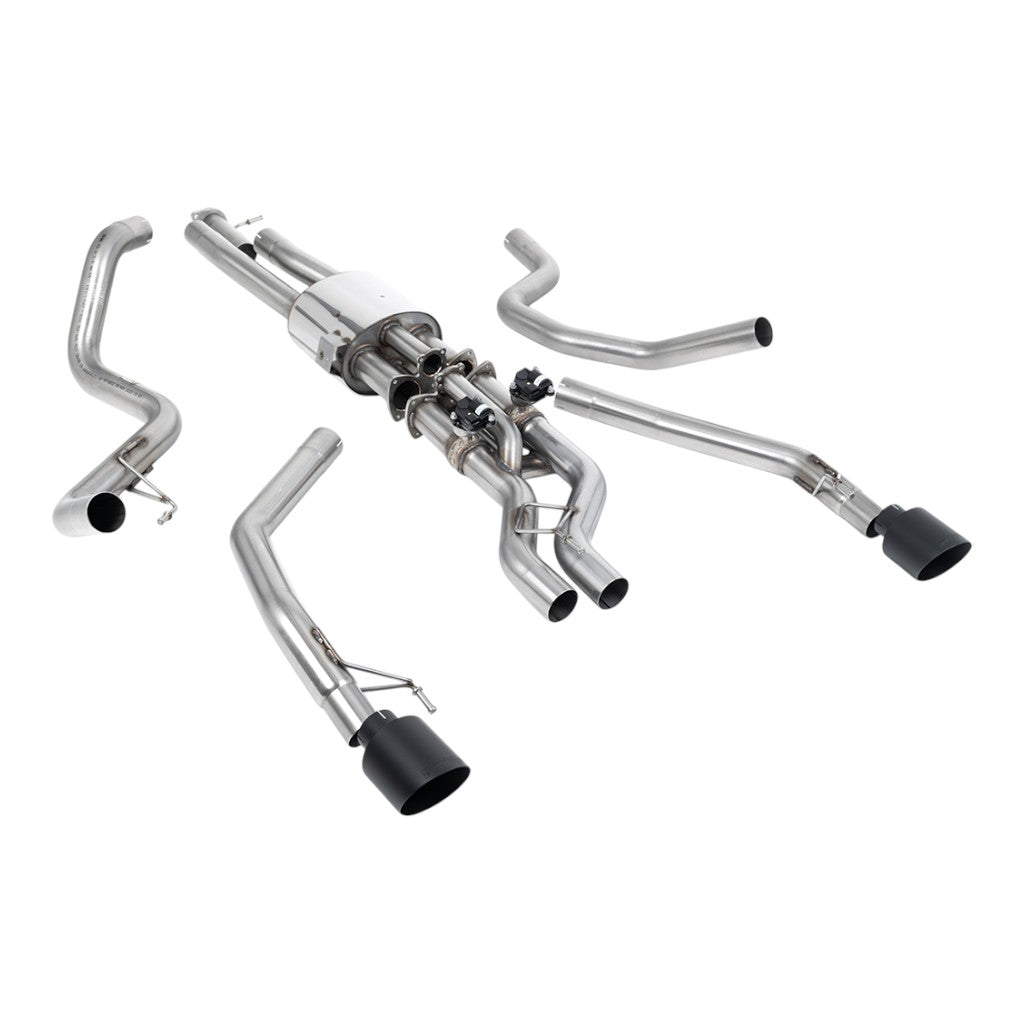 MILLTEK SSXFD449 Cat-Back Exhaust, 3" (Cerakote Black GT-115 Tips) for FORD Raptor Ranger 2023- Photo-0 